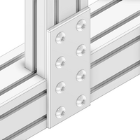 41-140-1SS MODULAR SOLUTIONS TIE PLATE 90MM X 180MM X 6MM<BR>CREATES RIGHT ANGLE, WITH STAINLESS STEEL HARDWARE